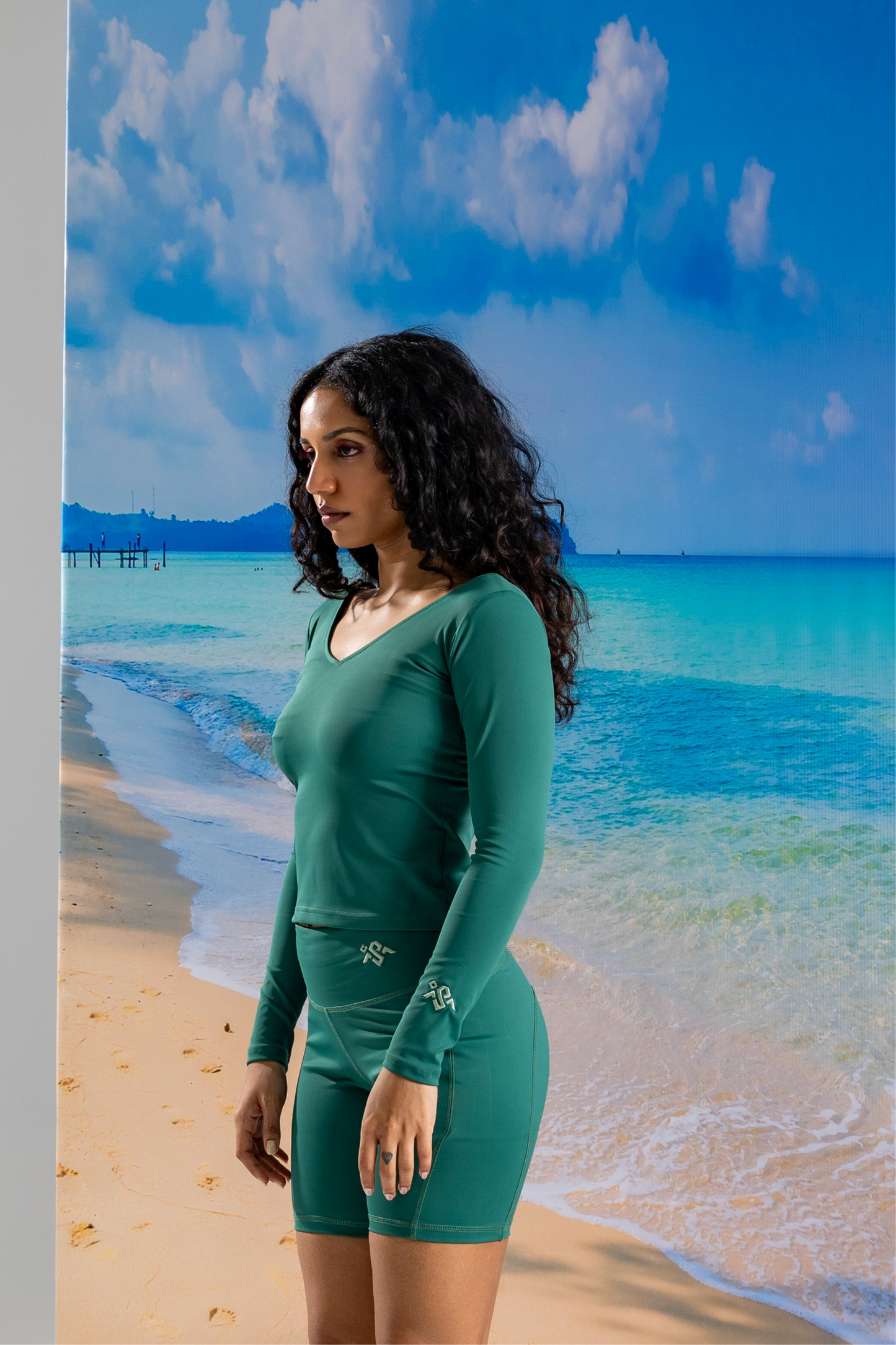 Everyday performance full sleeves top ( dusty green )