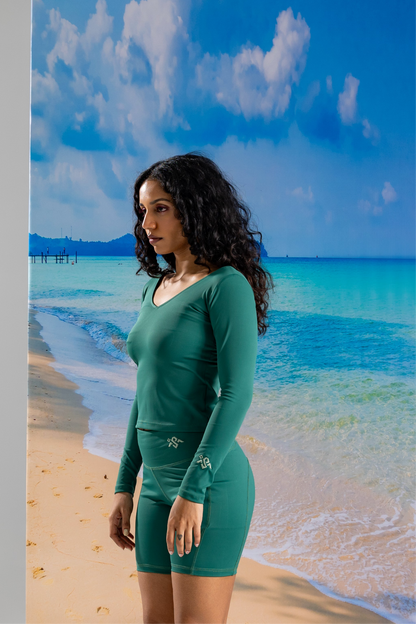 Everyday performance full sleeves top ( dusty green )